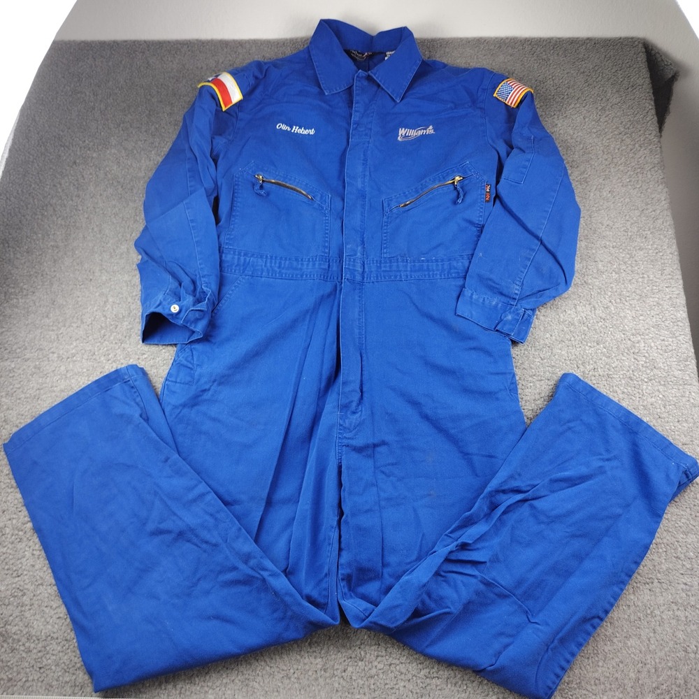 Walls FR Blue Flame Resistant Work Coveralls Mens 46 Tall Banwear ITEX